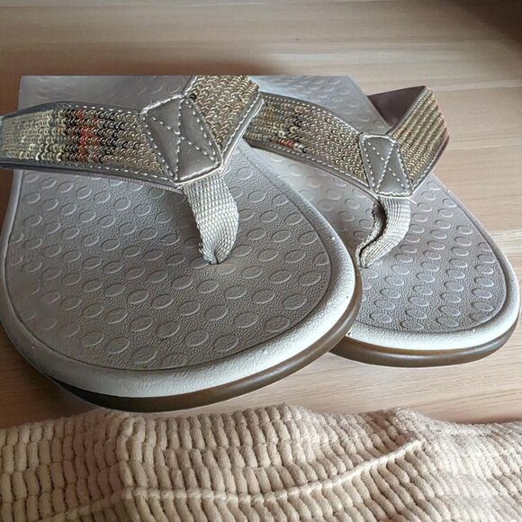 VIONIC ( 9 ) TIDE  Podiatrist-Designed Footbed Orthotic Support Leather Sequin - Picture 7 of 10